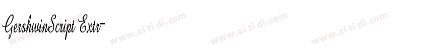 GershwinScript Extr字体转换 GershwinScript Extr字体转换